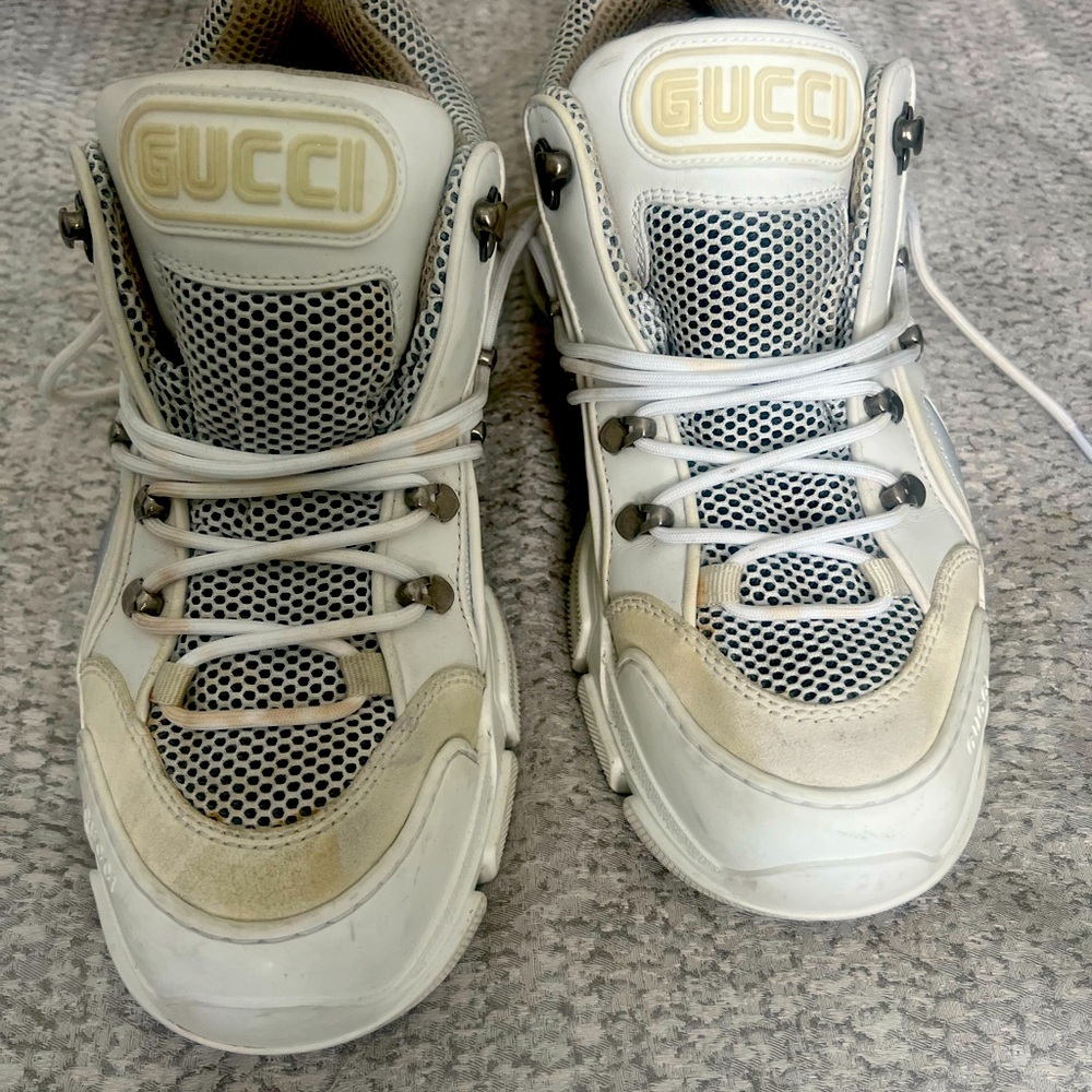 Gucci flashtrek white sneakers men’s